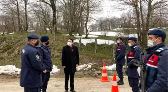 Kaymakam Göktaş karantina tedbirlerini yerinde inceledi