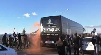 Beşiktaş kafilesine Malatya'da coşkulu karşılama