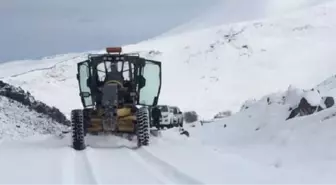 Iğdır'da kardan kapalı köy yolları açıldı