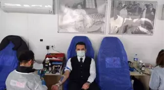 Kaymakam Çelik'ten kan bağışı