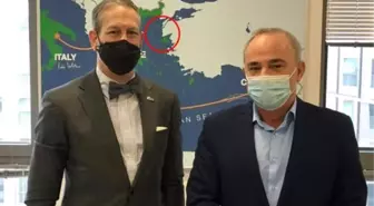 İsrailli bakanın odasındaki haritada Bozcaada ve Gökçeada'nın Yunanistan'a ait gösterildiği iddiası