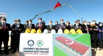 Araban'da Kapalı Semt Pazarı Yeri'nin temeli atıldı