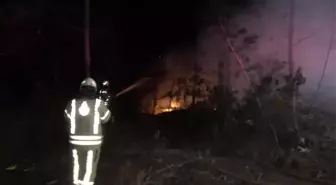 Arnavutköy'de orman işçilerinin kaldığı barınak yandı: 1 işçi yaralandı