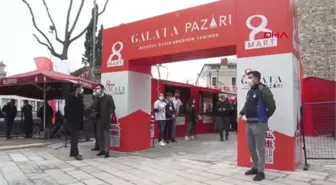 Kadınların el emeği ürünleri Galata Pazarı'nda satılıyor