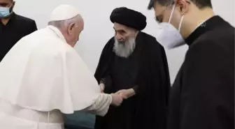 Papa Franciscus Irak'ta Şiilerin dini mercisi Sistani ile insanlığın karşılaştığı zorlukları görüştü(2)