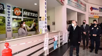 Manisa'da Şehirlerarası Otobüs Terminali denetlendi