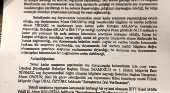 Fazilet durağı yalanına sahte evrak soruşturması