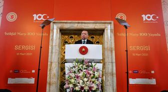 TBMM'de 100. yılında İstiklal Marşı sergisi açıldı