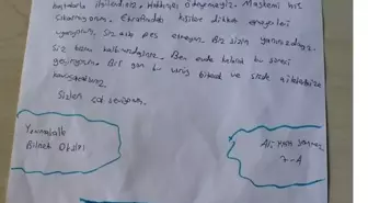 Öğrenciler, sağlık çalışanlarına duygu yüklü mektuplarıyla moral verdi