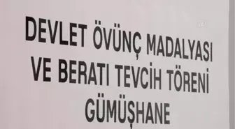 Son dakika haber: Gümüşhane'de bir gaziye Devlet Övünç Madalyası takdim edildi