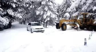 Simav Belediyesi'nden kar mesaisi