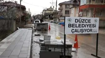 Düzce'de üst yapı çalışmaları aralıksız sürüyor