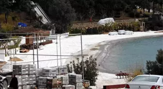 Bodrum plajlarına kuvars tozu döküldüğü iddiası