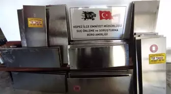 Belediyeye ait 39 adet krom kapağı çalan şüpheli tutuklandı