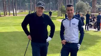 Ünlü aktör Hugh Grant Antalya'da golfte