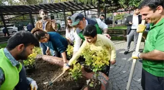 Beyoğlu'nda bin 822 bebek için bin 822 fidan toprakla buluştu