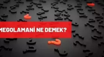 Megalomani ne demek? Megalomani TDK anlamı ne demek?