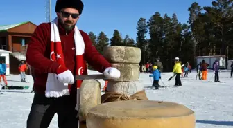 Kars kaşarı kayak merkezinde görücüye çıktı