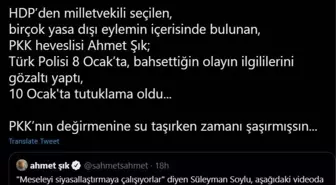 Bakan Yardımcısı Çataklı'dan HDP Milletvekili Şık'a cevap