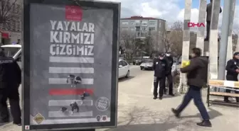 EDİRNE Keşan'da, 'Yayalar kırmızı çizgimiz' uygulaması hayata geçti