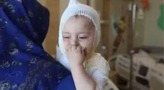 Üzerine kaynar süt dökülen minik Yusuf Erzurum'da tedaviye alındı