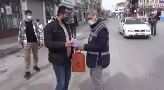 Aksaray'da emniyet ve sağlık personeline siperlik dağıtıldı