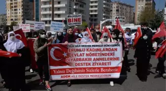 Son dakika gündem: Eruhlu annelerden, Diyarbakır'daki evlat nöbetine destek ziyareti