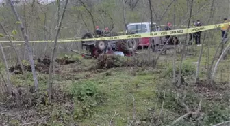 Son dakika... Fındık bahçesinde devrilen traktörün sürücüsü öldü