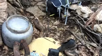 Tunceli'de teröristlerin kullandığı mağara imha edildi