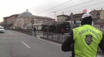 Beyazıt'ta trafik kabusunu önlemek için denetim yapıldı