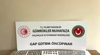 Sınır kapısında 544 adet tarihi sikke ele geçirildi