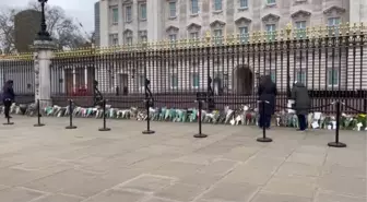 İngiltere'de halk Prens Philip'i anmak için Buckingham Sarayı önünde toplandı (2)