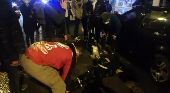 Otomobil ile motosiklet çarpıştı: 1 yaralı