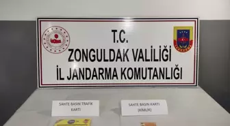 Zonguldak'ta sahte basın kartı kullanan kişi yakalandı