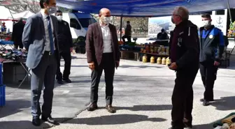 Kaymakam ve başkandan pazarda denetim