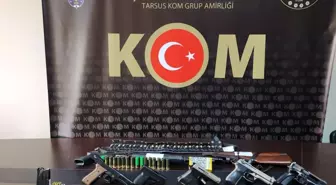 Son dakika haberleri: Tarsus'ta silah kaçakçılarına baskın