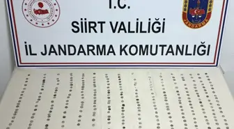 Siirt'te Roma dönemine ait 321 gümüş sikke ele geçirildi