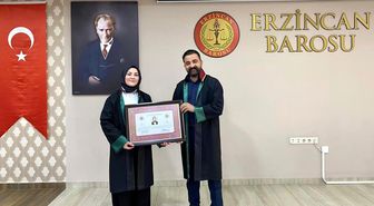 Stajyer avukatlar ruhsatnamelerini aldılar