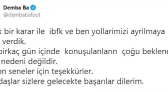 Demba Ba, Medipol Başakşehir'e veda etti