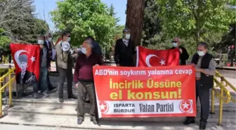 BURDUR'DA VATAN PARTİSİ'NDEN BİDEN'A TEPKİ