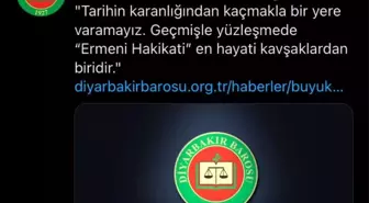 Diyarbakır Barosuna sözde Ermeni 'soykırımına' ilişkin bildiri nedeniyle soruşturma