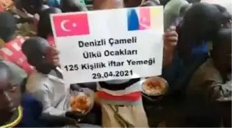 Ülkü gençlerden Afrika'da iftar yemeği