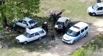 Kırklareli'de kapanmayı delip piknik yapanlar drone ile tespit edildi