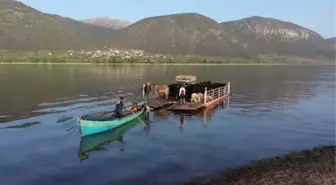 Mada Adası'ndaki Yörükler yaylaya kayıklarla çıkıyor