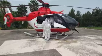 Son dakika haberi... AMBULANS HELİKOPTER KORONAVİRÜS HASTASI İÇİN HAVALANDI