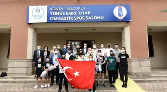 Şampiyon Elif Ceren Çolak, memleketi Konya'da sevinçle karşılandı