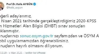 2020-KPSS Din Hizmetleri Alan Bilgisi Sınavı sonuçları açıklandı