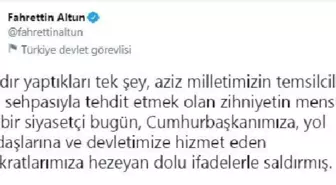 Son Dakika | Cumhurbaşkanlığı İletişim Başkanı Altun'dan, CHP'li Erdoğdu'nun Cumhurbaşkanı Erdoğan'a yönelik sözlerine tepki Açıklaması