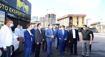 Gürkan, sanayi kavşağında asfalt çalışmalarını inceledi