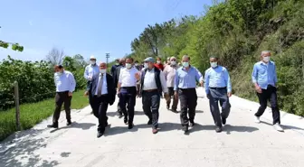 Fatsa'da beton yol çalışmaları sürüyor